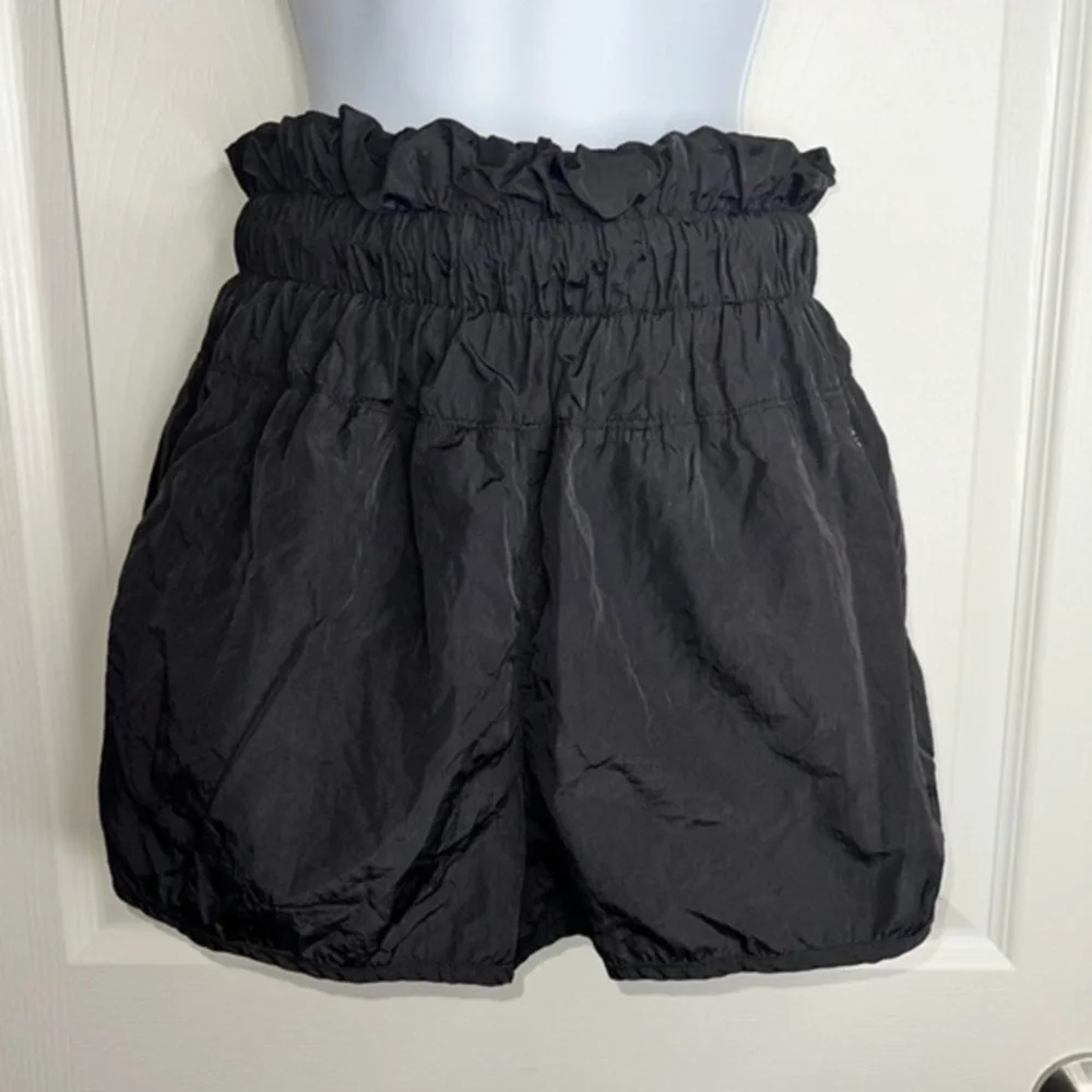 Free People FP Movement Medium Black The Way Home High Rise Run Shorts Lined M